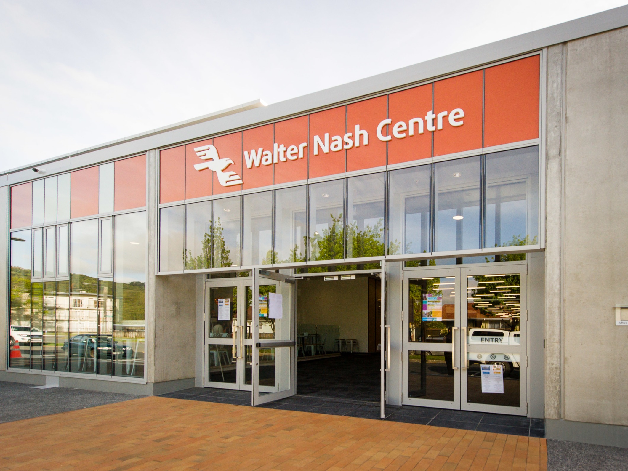 Photo of the Walter Nash Entrance